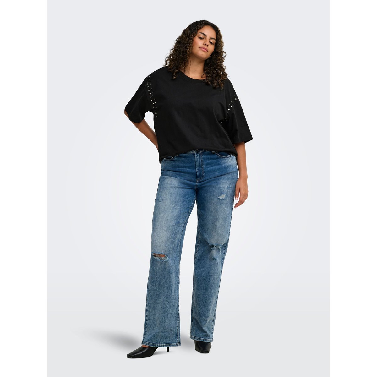 T-Shirt black 1, ONLY CARMAKOMA