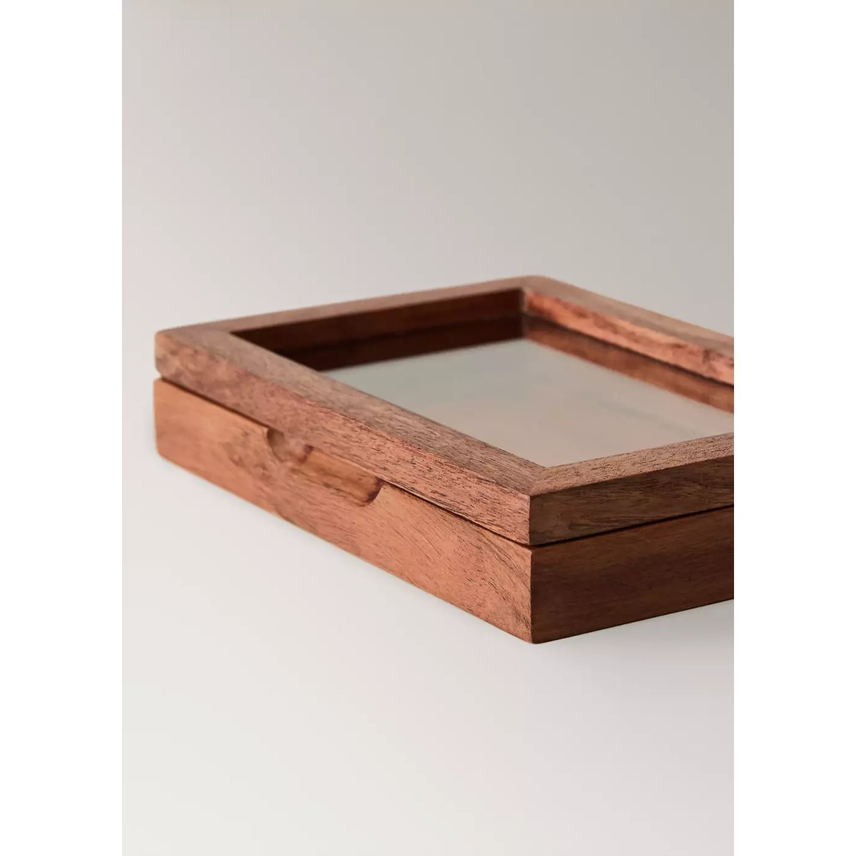 Petite boîte à bijoux en bois marron, MANGO HOME