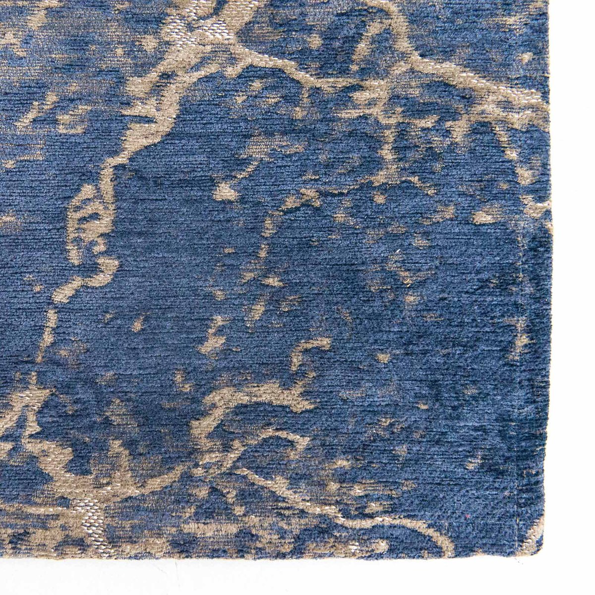 Tapis intérieur/extérieur tissé plat BLUE VOID - Louis de Poortere bleu, NOVATREND