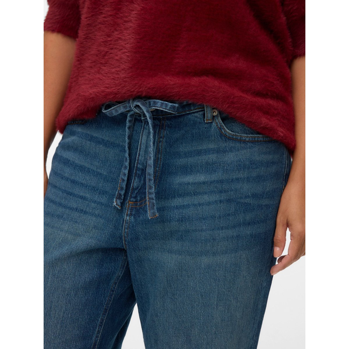 Jean À Coupe Large medium blue denim, VERO MODA