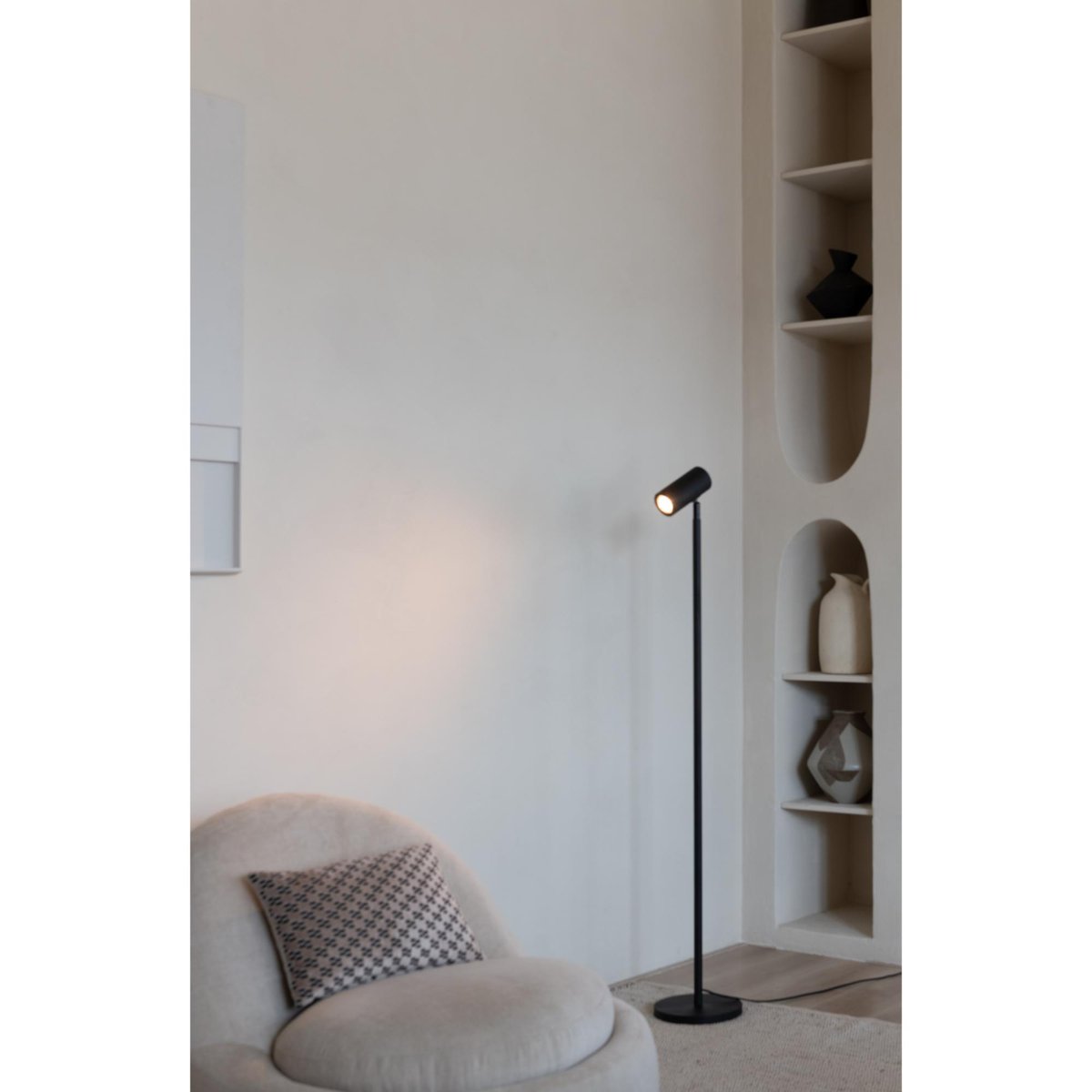 Lampadaire Bambou JAVA noir, GOOD & MOJO