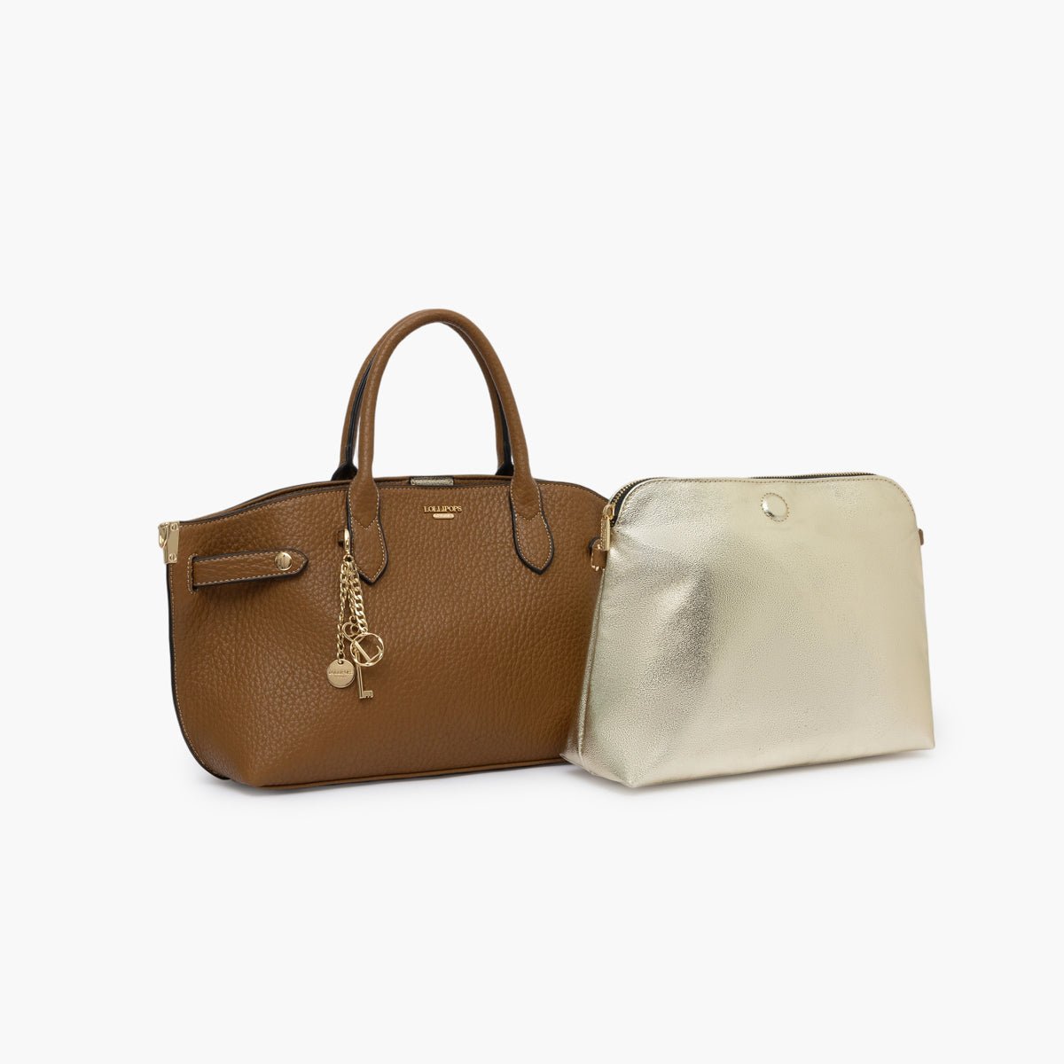 Sac shopper Todora camel,doré, LOLLIPOPS