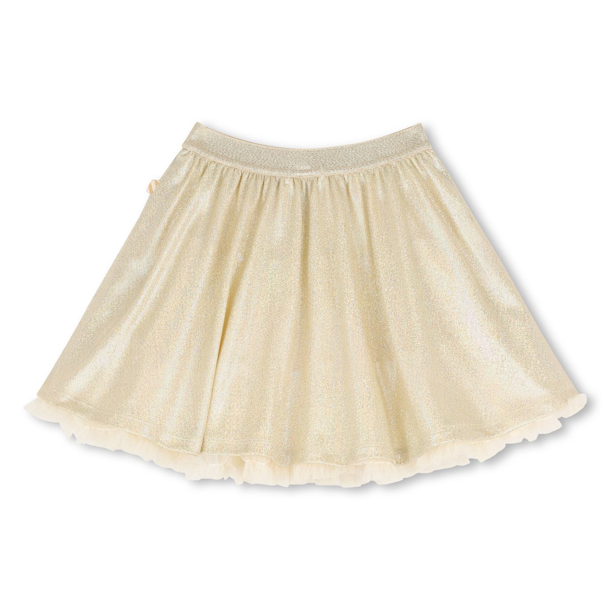 Jupon en matière pailletée dore clair, BILLIEBLUSH