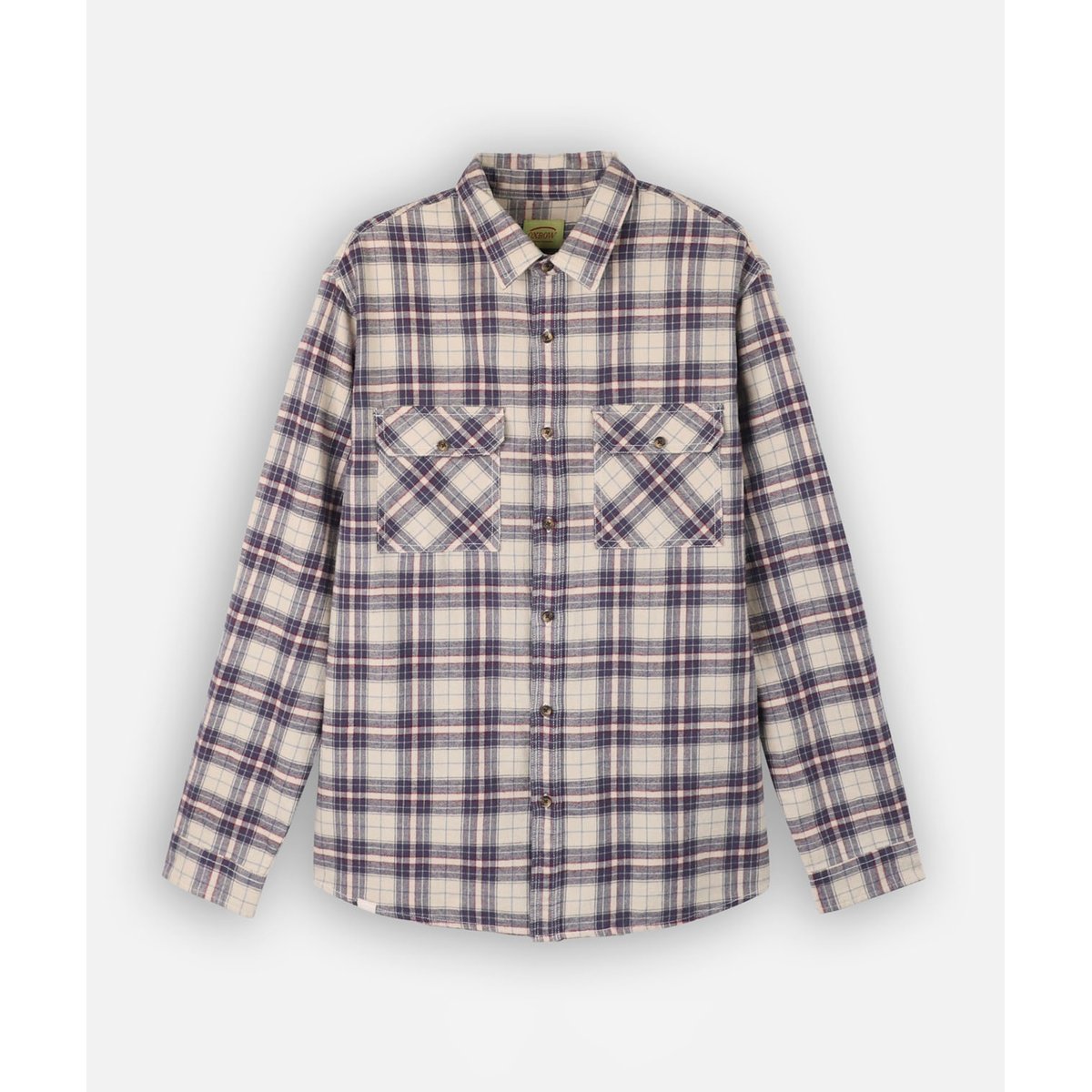 Chemise manches longues carreaux tissés CLIFF ivory, OXBOW