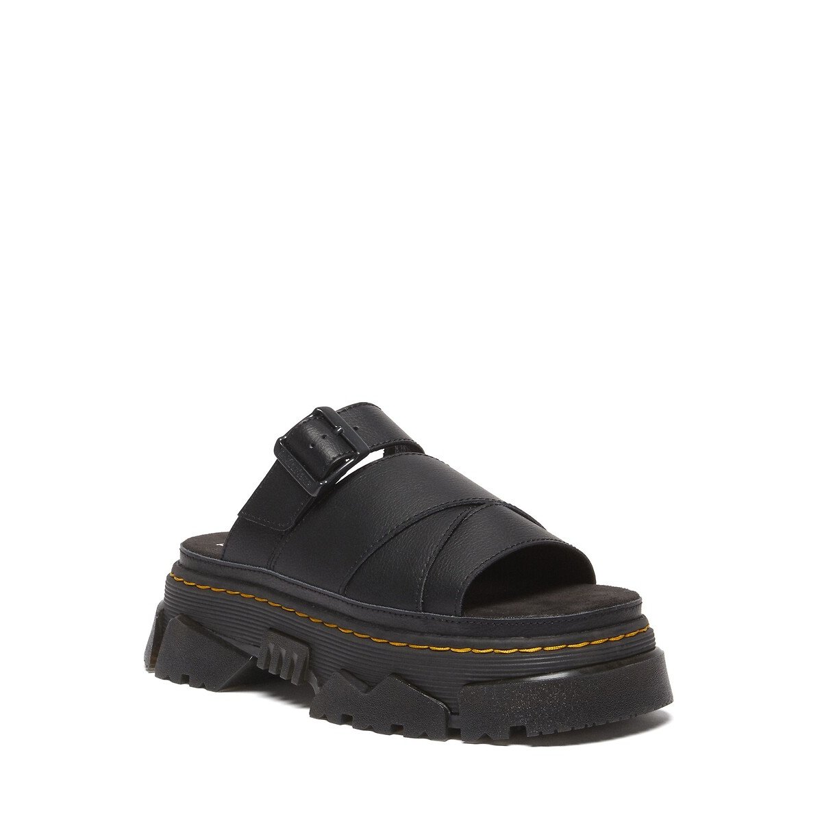 Mules plateformes Mattison en cuir Athena noir, DR. MARTENS