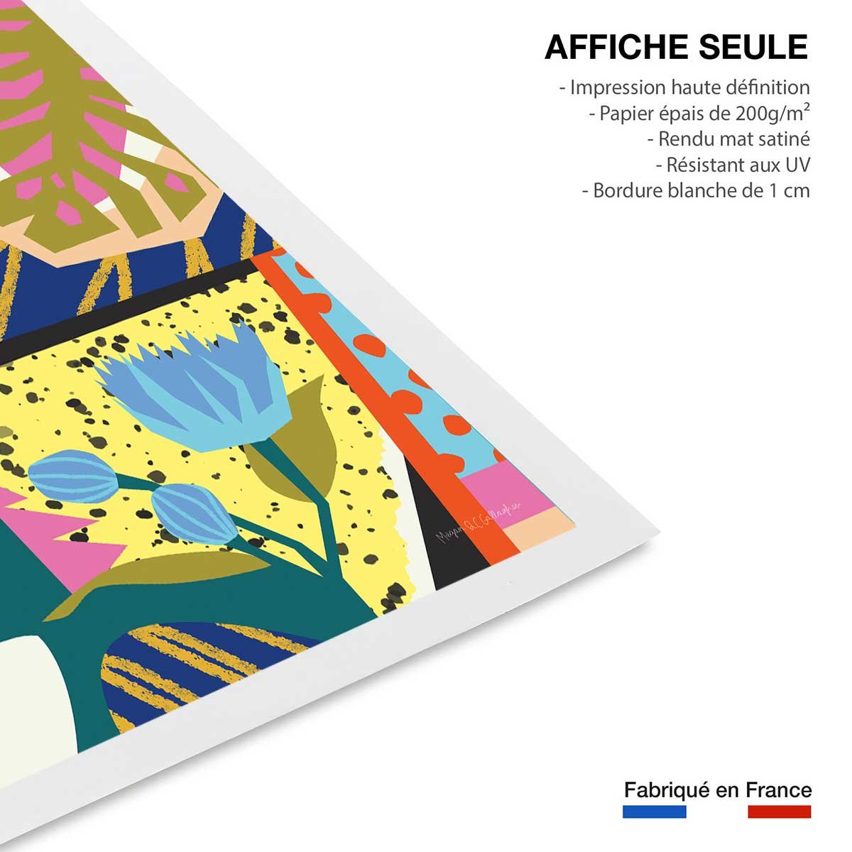 Affiche mode Born in the 80s affiche seule, HEXOA