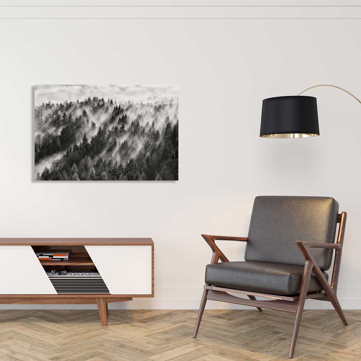 Tableau rayons de lumière tableau alu dibond, HEXOA