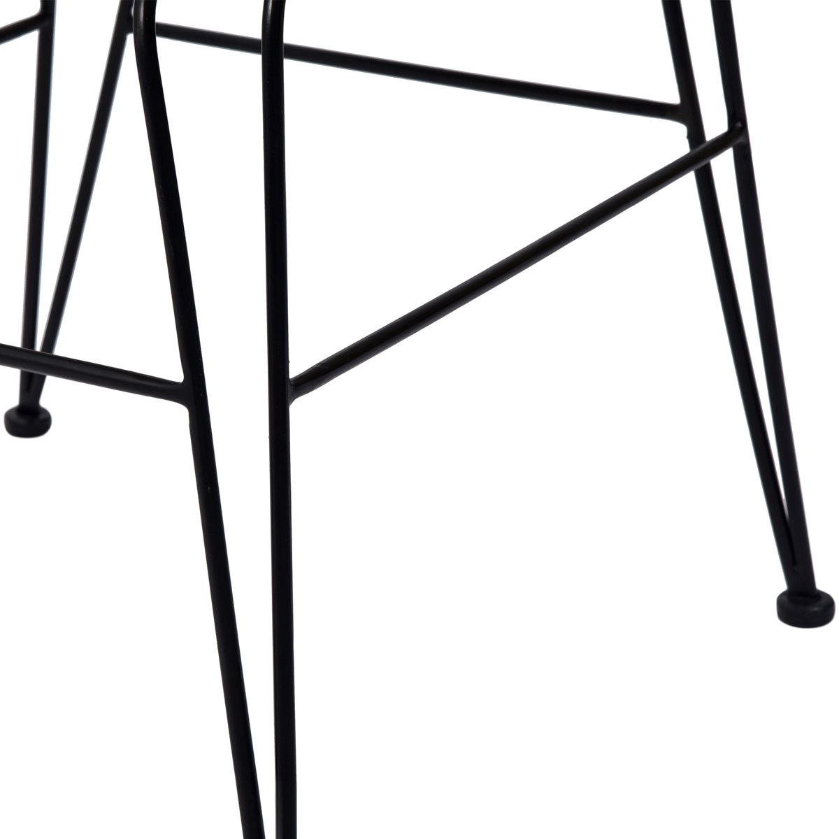 Lot de 2 chaises, métal et rotin, BOLA beige, NORDLYS