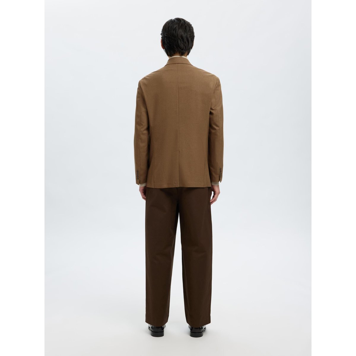 Blazer À Double Boutonnage cognac, SELECTED