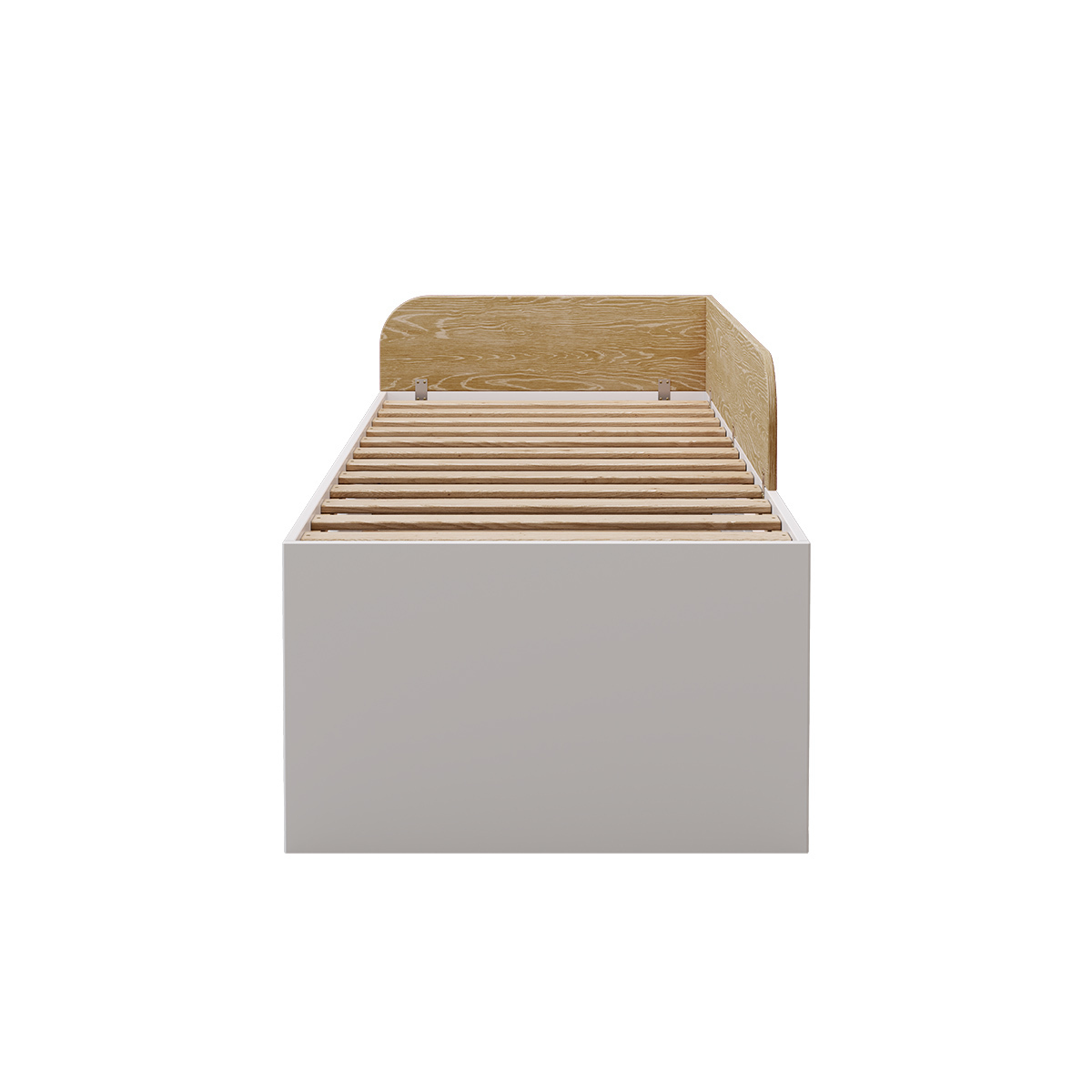Pack lit gigogne avec tiroir et matelas Bois massif  NOHA blanc, AKITEN RETAIL
