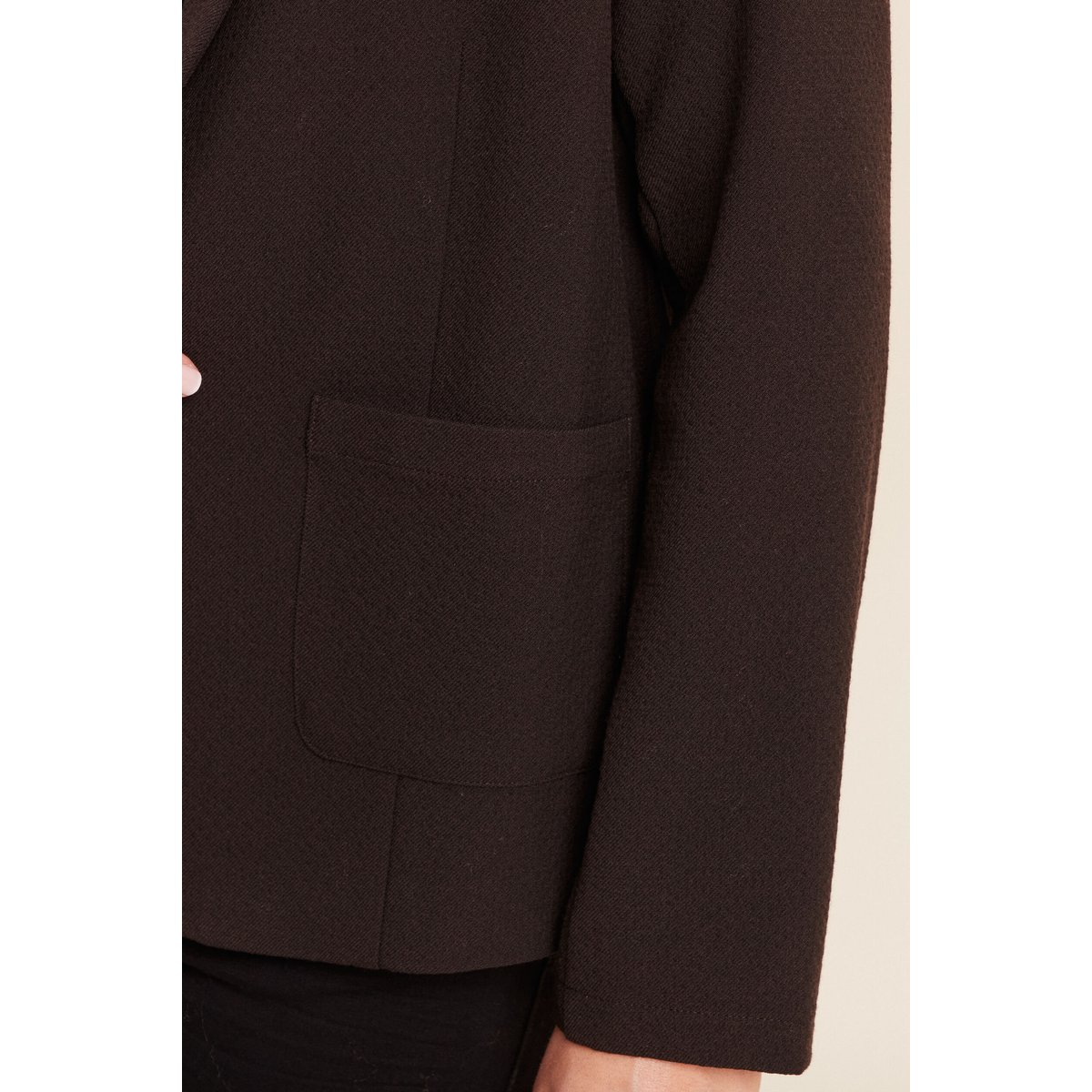 Veste tailleur cintrée marron foncé, BREAL