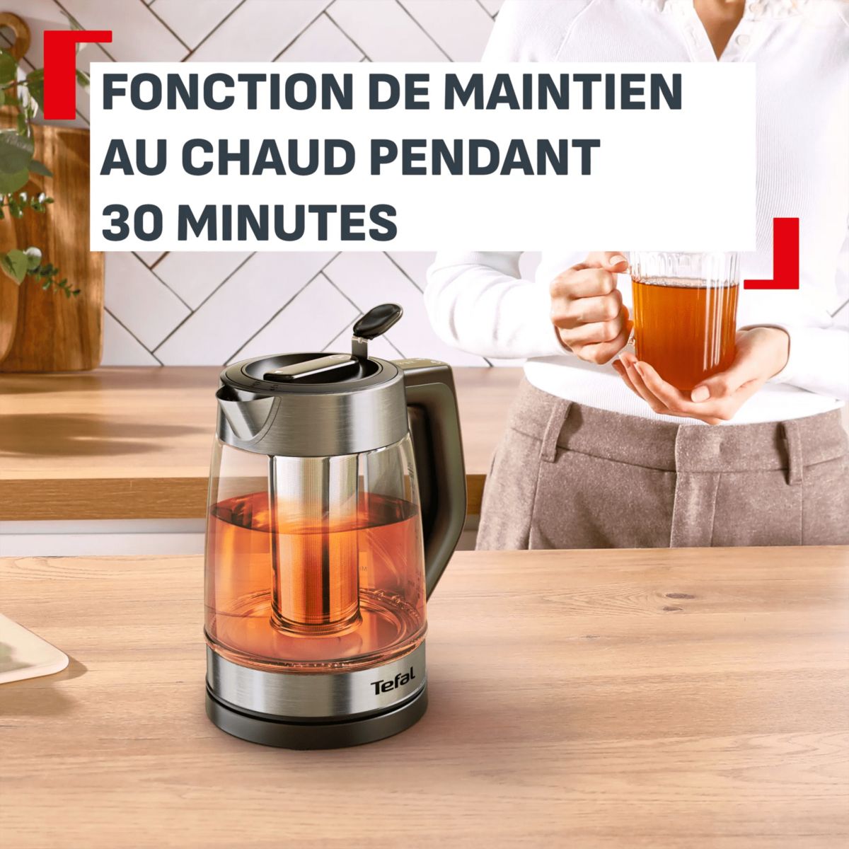 Bouilloire BJ760DE0 couleur unique, TEFAL