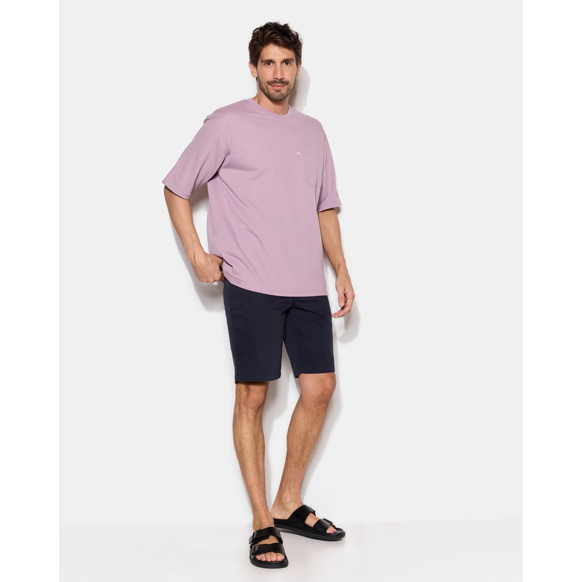 T-Shirt uni POCKET TEE parme, CHEVIGNON