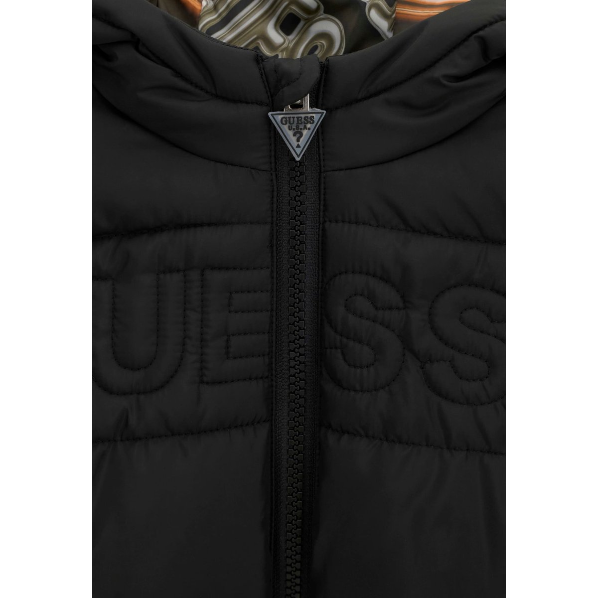 Doudoune À Capuche noir, GUESS KIDS