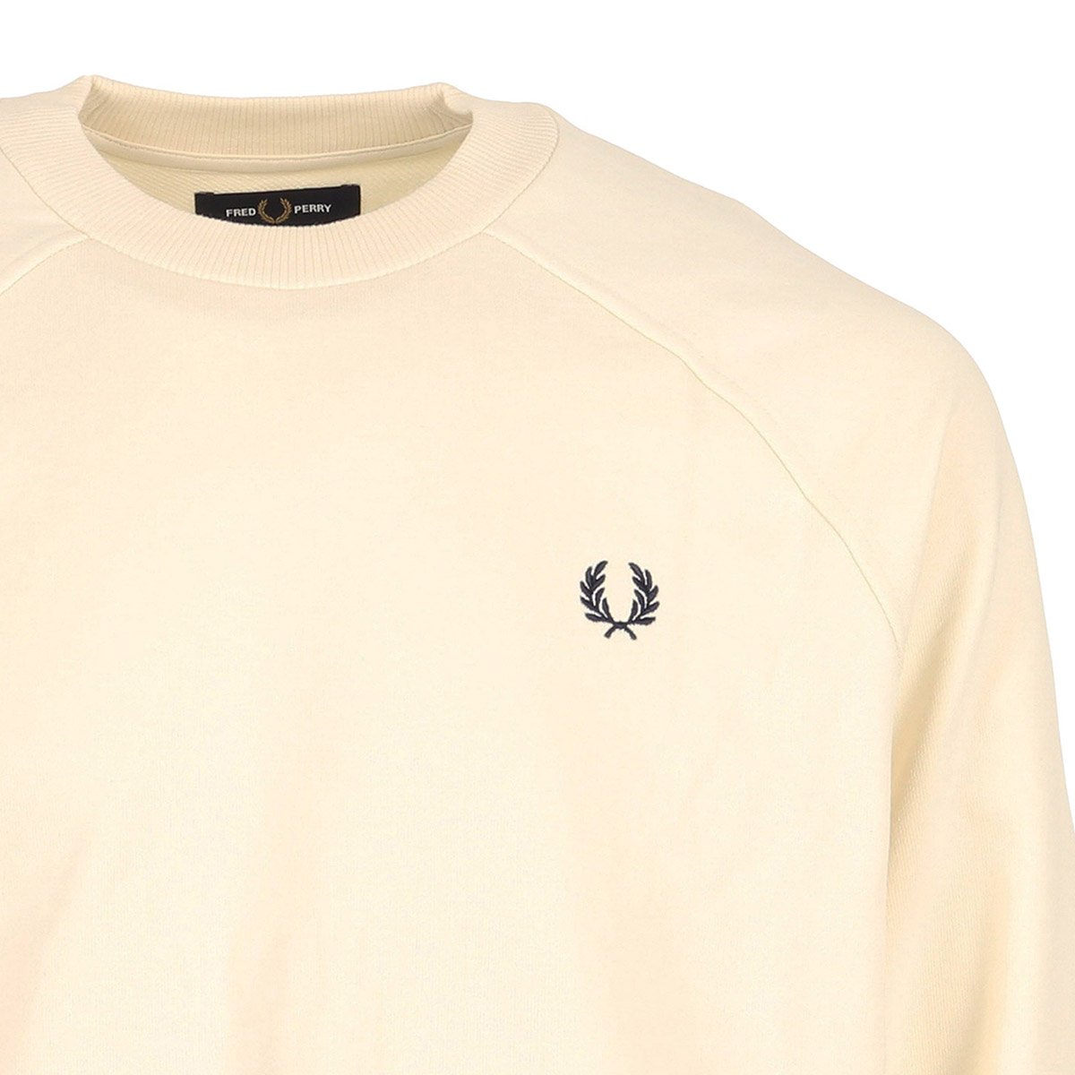 Pull TIPPED CREW NECK ecru, FRED PERRY