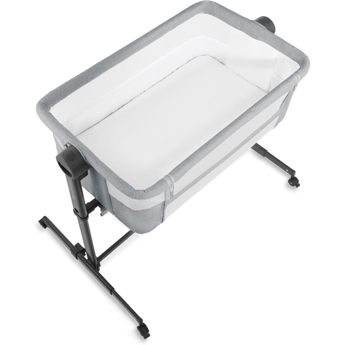 Lit d'appoint 2en1 NESTE UP 2 gris clair blanc, KINDERKRAFT