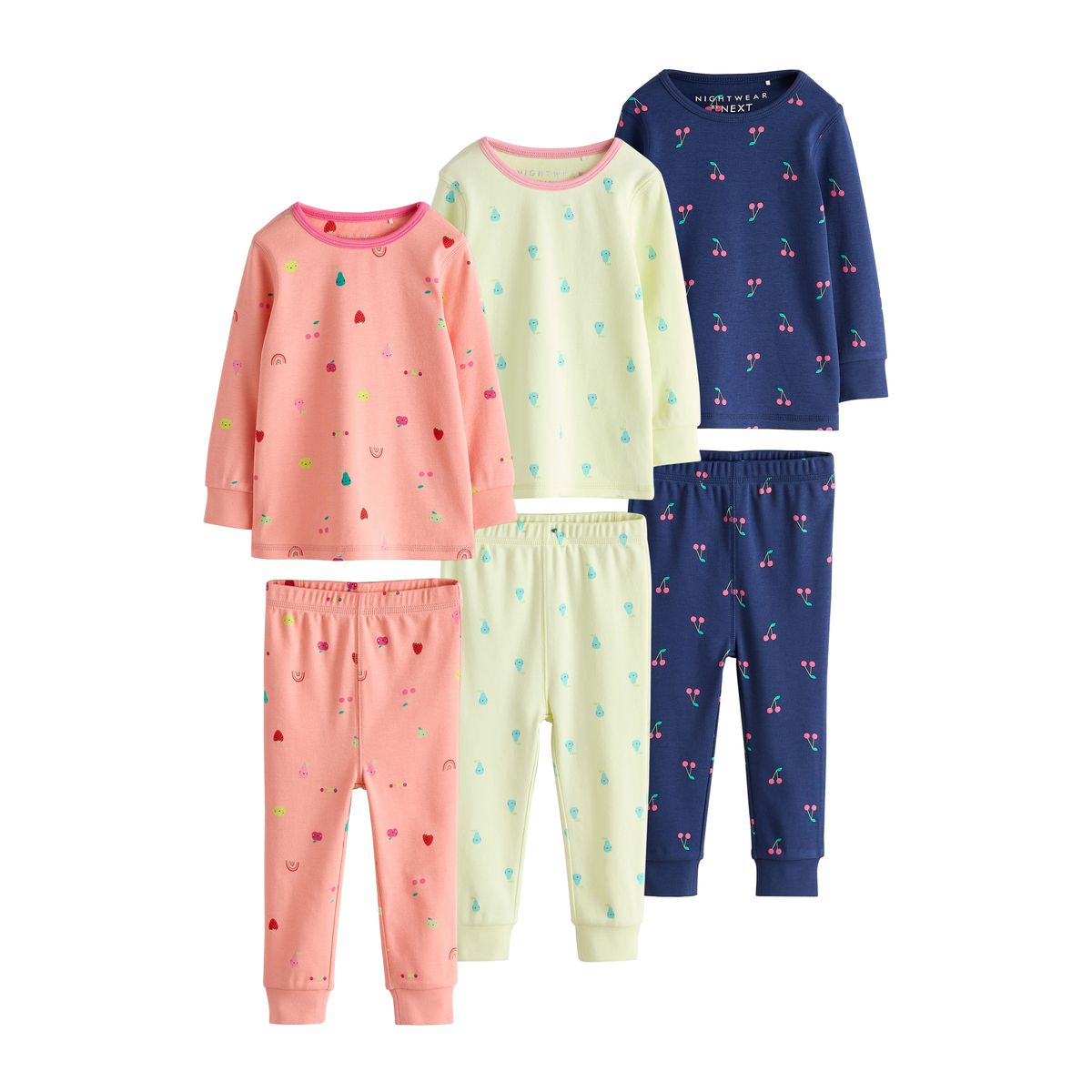 Pyjama orange, bleu marine et vert, lot de 3 multi-couleurs, NEXT