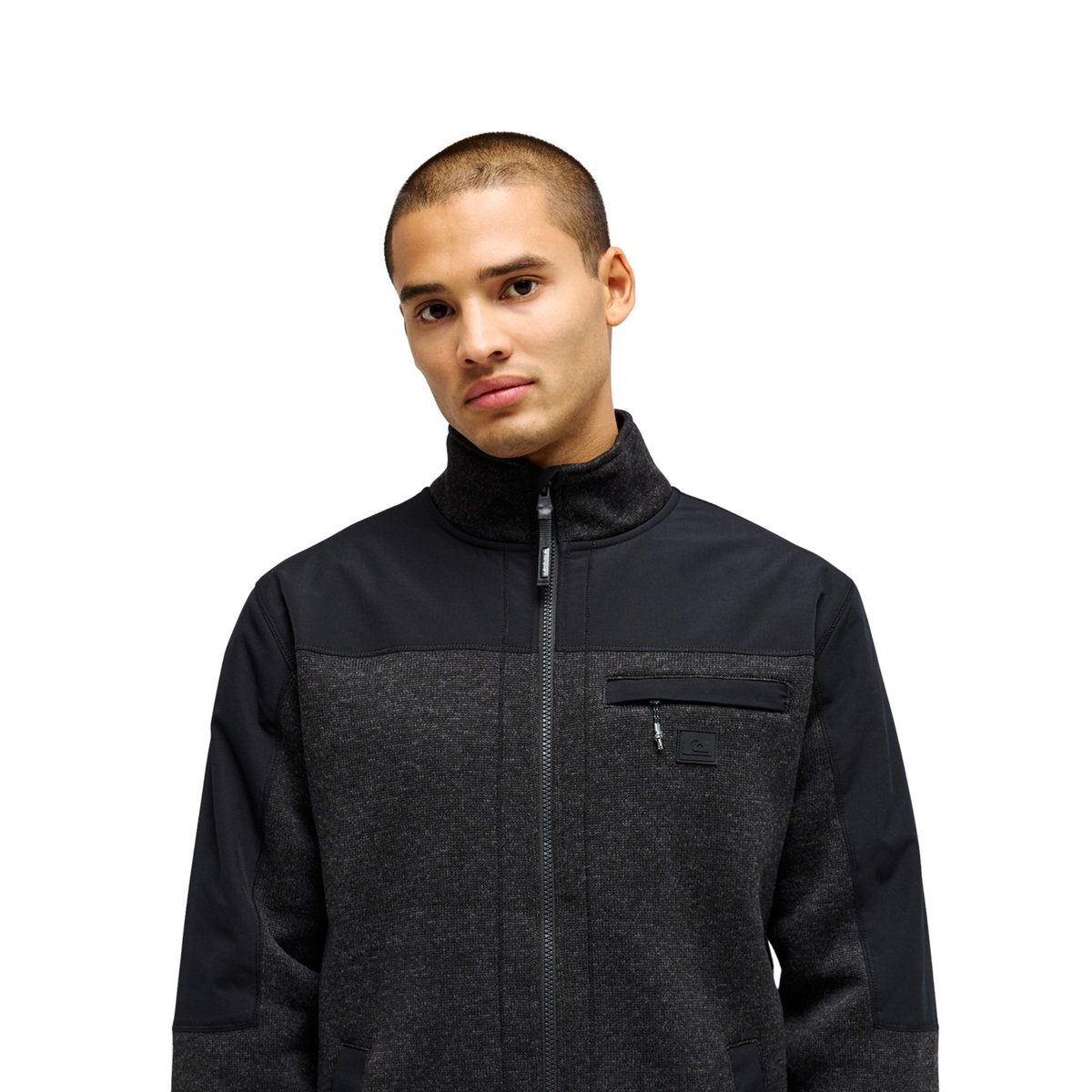 Polaire zippée KELLER OUTDOOR noir black heather, QUIKSILVER