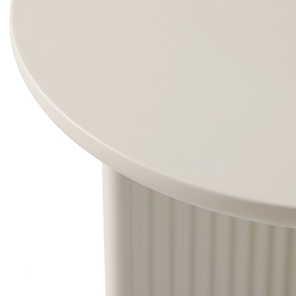 Table d'appoint ronde en bois 50cm- JURA grège, DRAWER