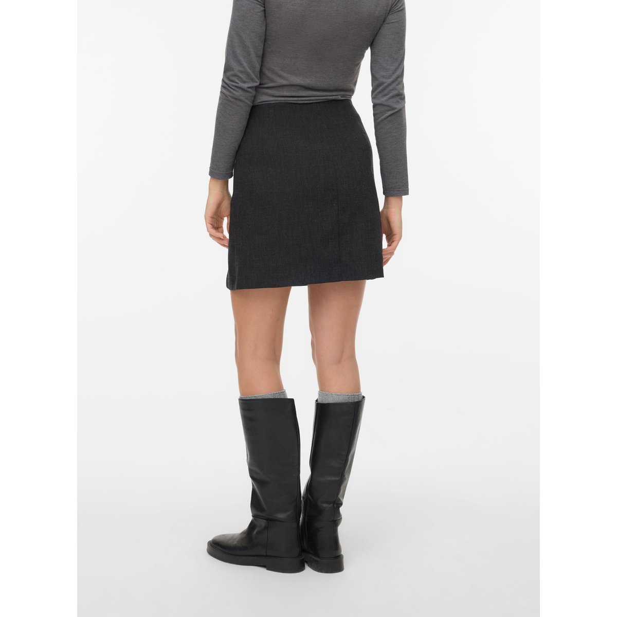 Jupe dark grey melange 1, VERO MODA