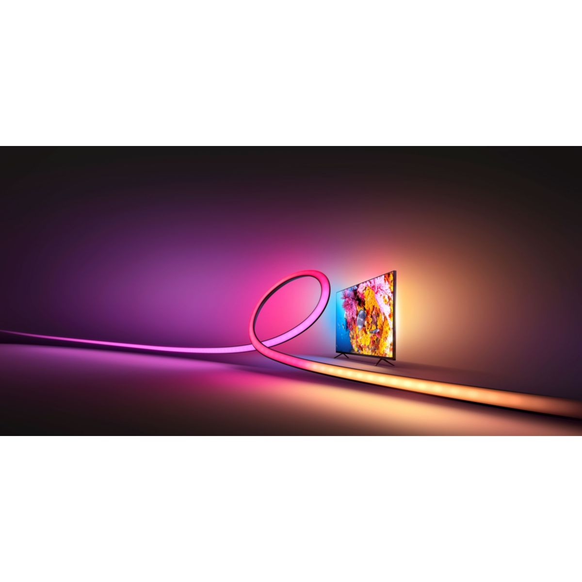 Ruban LED Play Gradient TV75'' White&Color Ambianc couleur unique, PHILIPS HUE