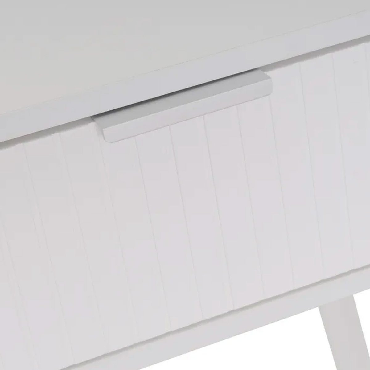 Table de chevet 1 tiroir bois blanc 45x35x59cm blanc, WADIGA