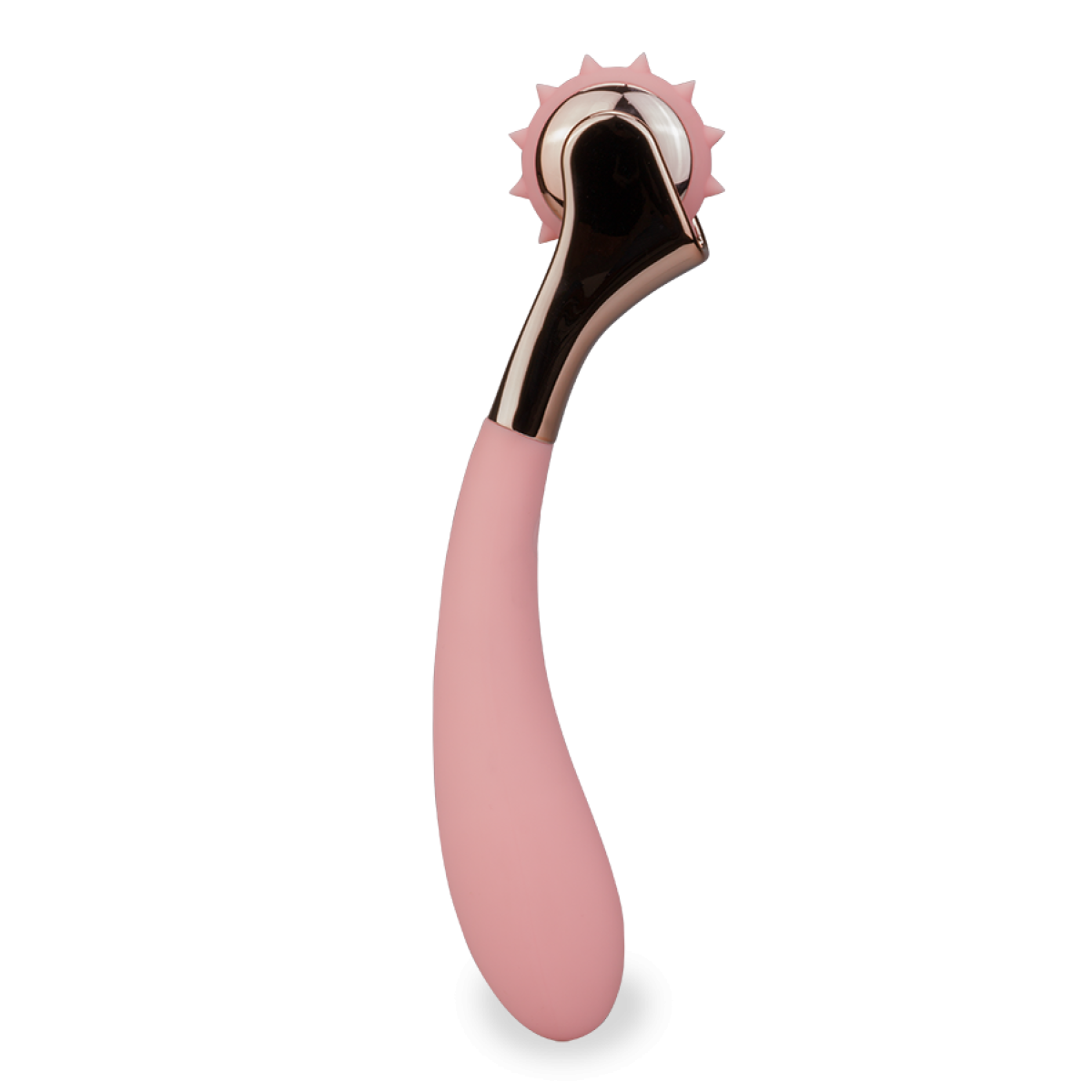 Vibromasseur puissant avec roulette de Wartenberg rose, LOVE AND VIBES