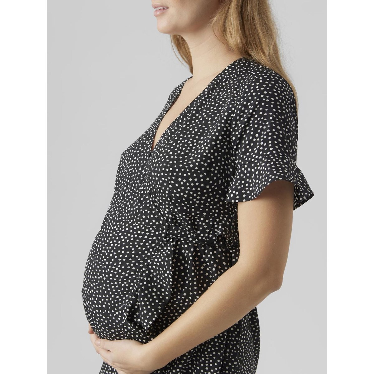 Robe Cache-Cœur noire - black, VERO MODA