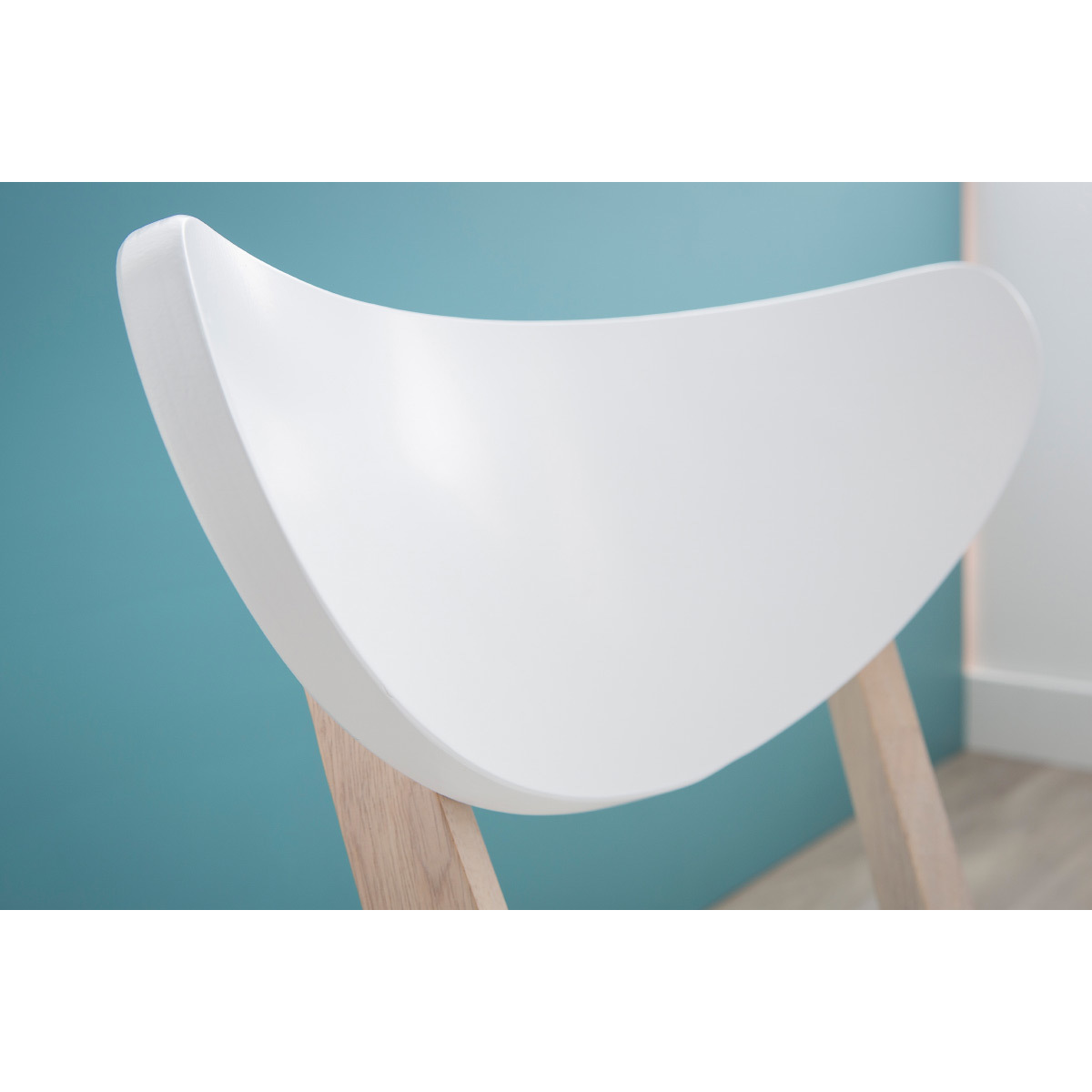 Chaises scandinaves (lot de 2) LEENA blanc, MILIBOO