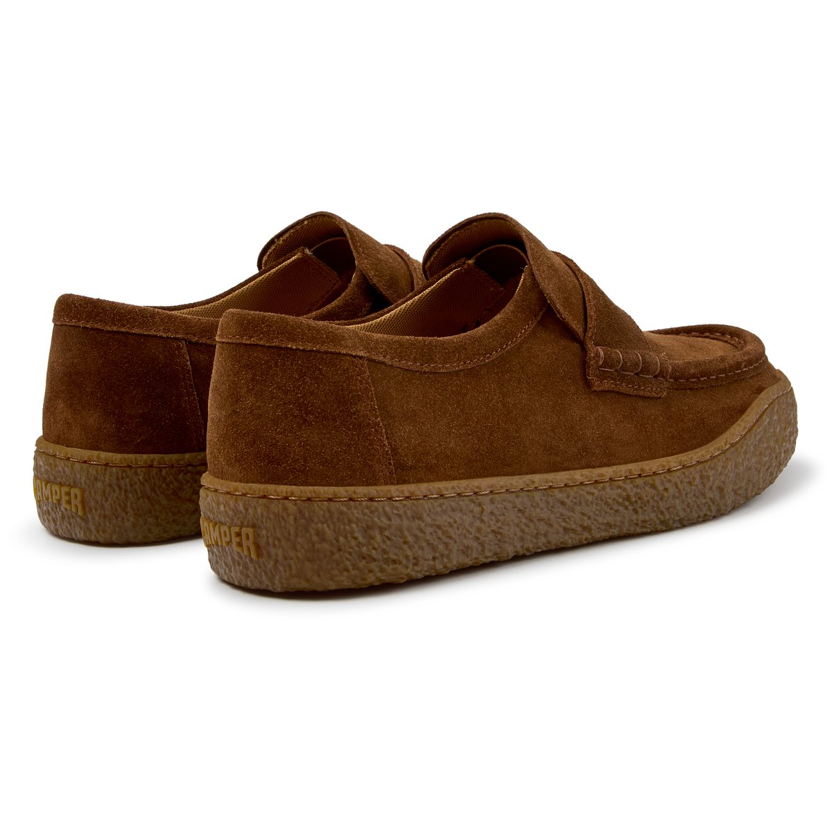 Mocassins Peu Terreno Suede Leather brun moyen 002, CAMPER