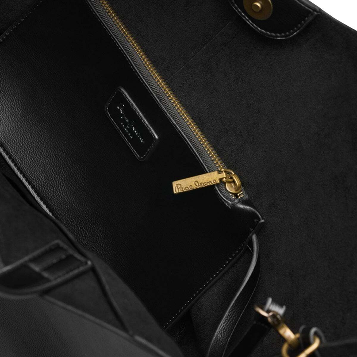 Sac Shopper Effet Cuir noir, PEPE JEANS
