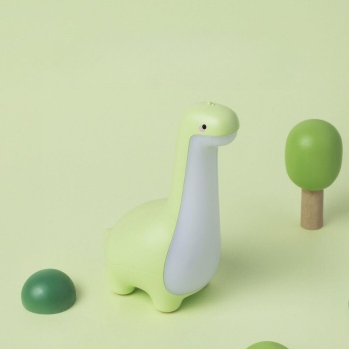 Veilleuse rechargeable Dinosaure blanc, vert, MARY'S