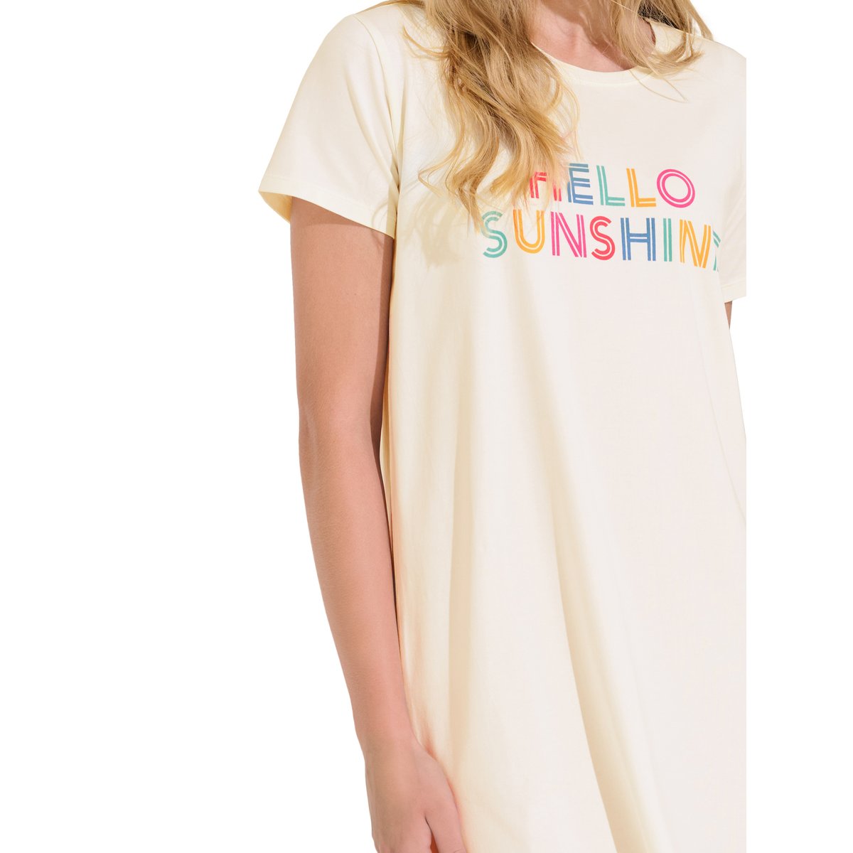 Chemise de nuit manches courtes SUMMER ivoire, LISCA