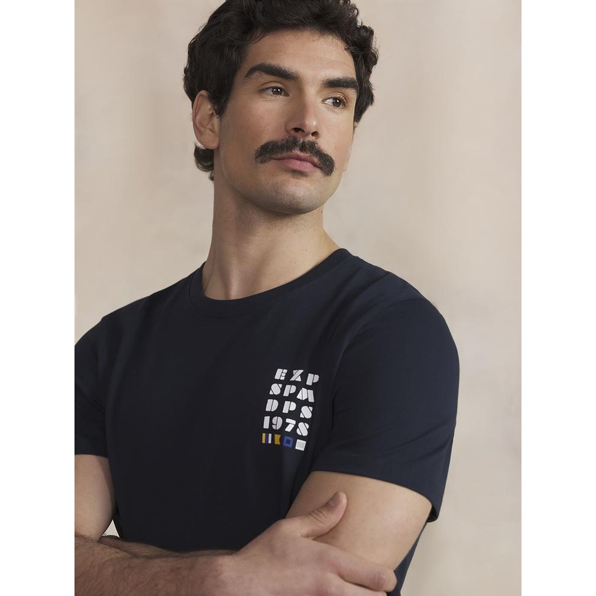 T-shirt manches courtes LUKENTEE marine, TBS