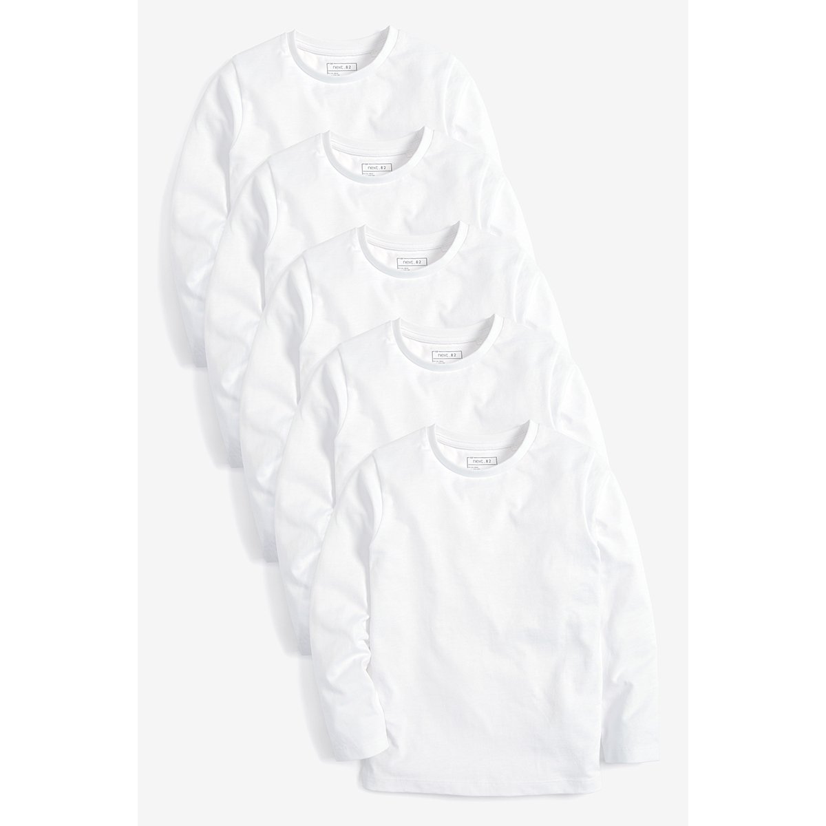 Manches longues t-shirts -, lot de 5 blanc, NEXT