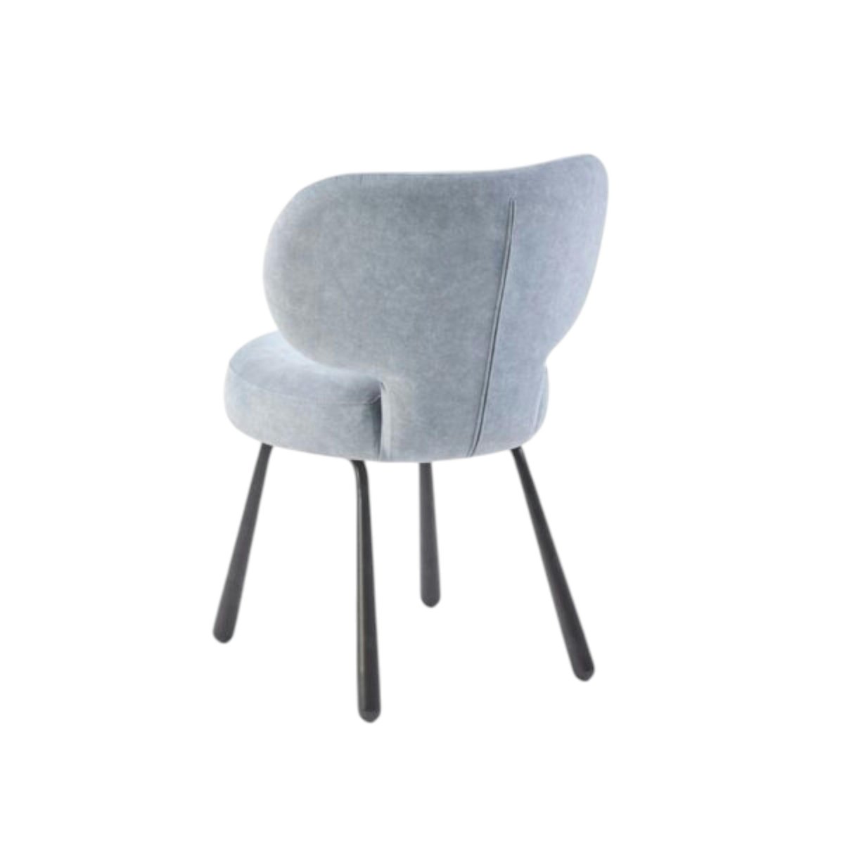 Chaise assise ronde (lot de 2) LIGURIE gris, PIER IMPORT