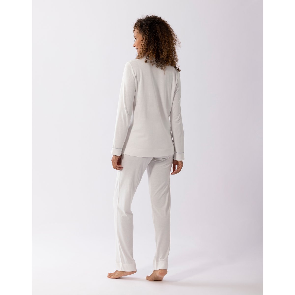 Pyjama en coton modal LES INTEMPORELLES A02 écru, LE CHAT