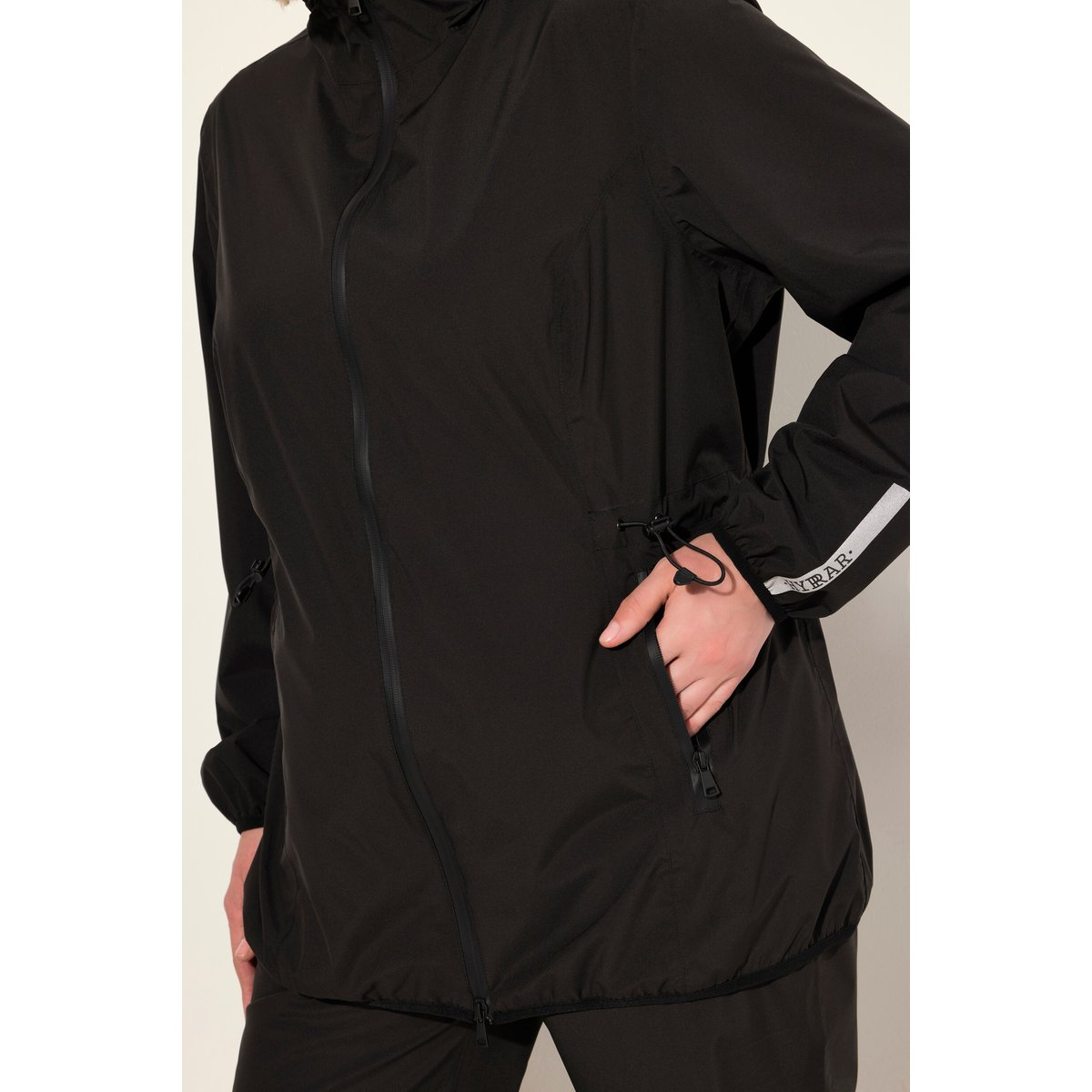 Veste de pluie imperméable noir, ULLA POPKEN