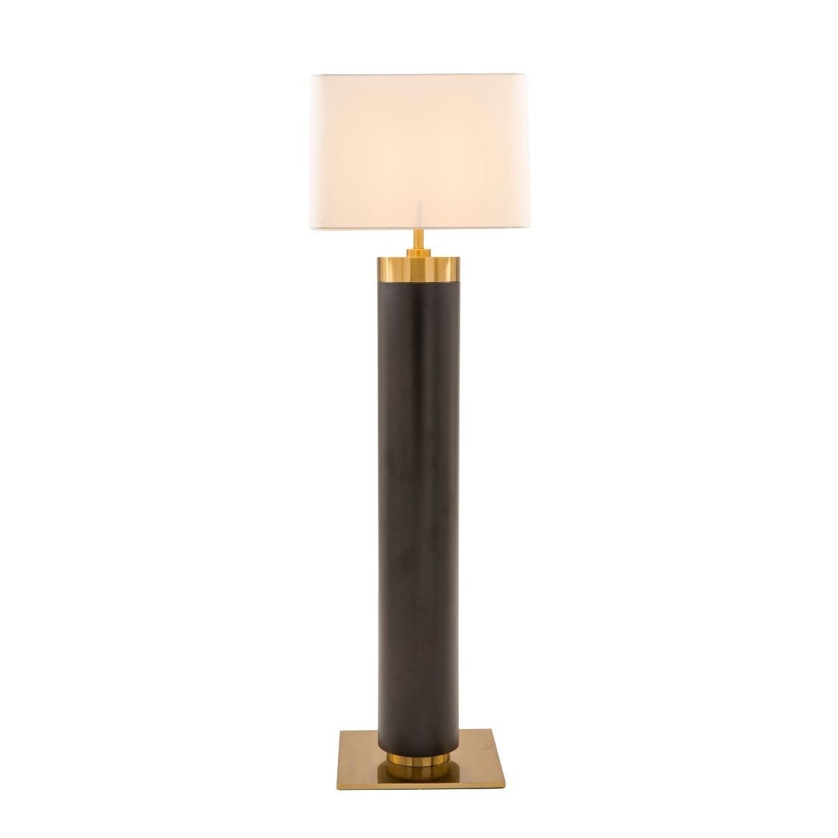 Lampe sur pied en métal noir et finition laiton doré H165 cm - VENDOME noir, SIGNATURE
