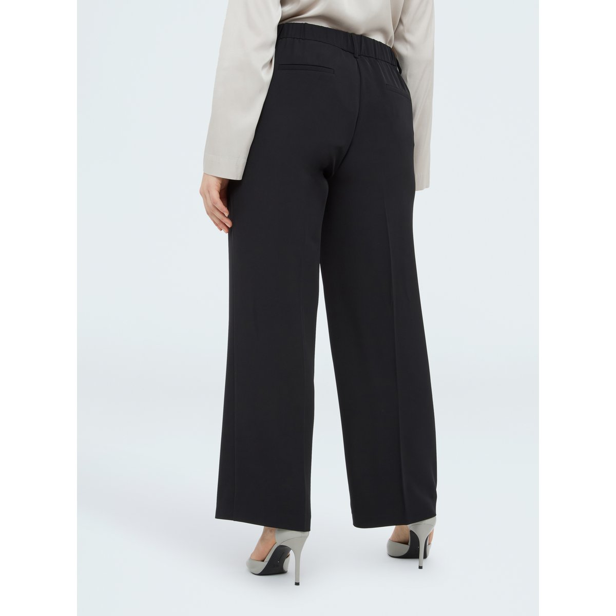 Pantalon à jambes larges noir, FIORELLA RUBINO