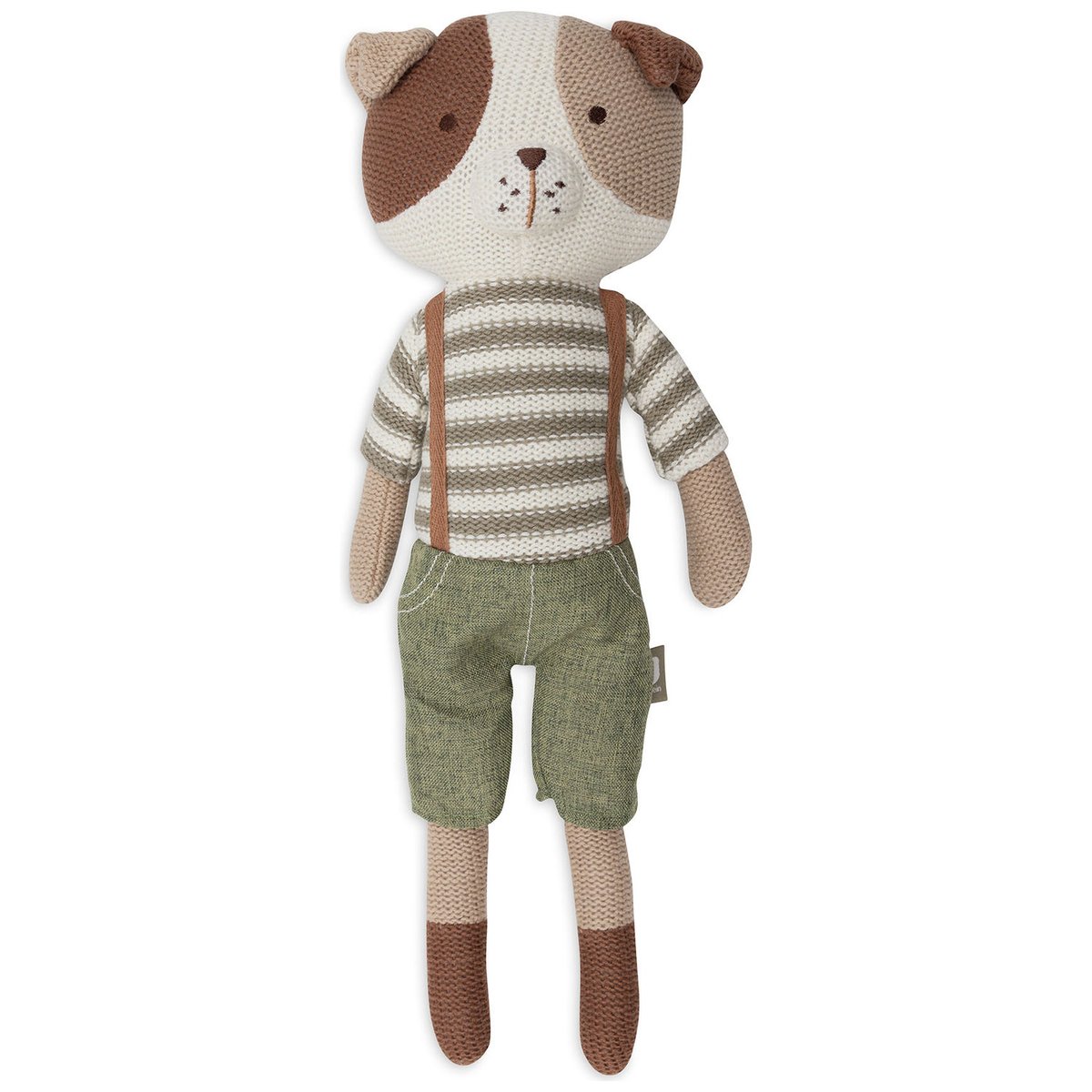 Poupée souple marron, vert, beige, JOLLEIN