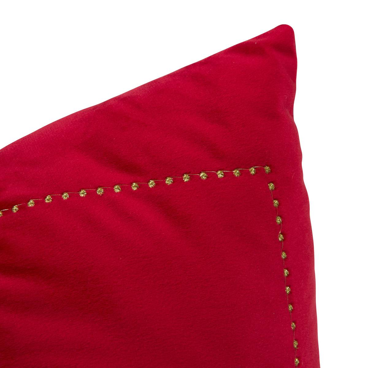 Coussin de Noël nœud rouge 50 x 35 cm rouge, FEERIC LIGHTS & CHRISTMAS