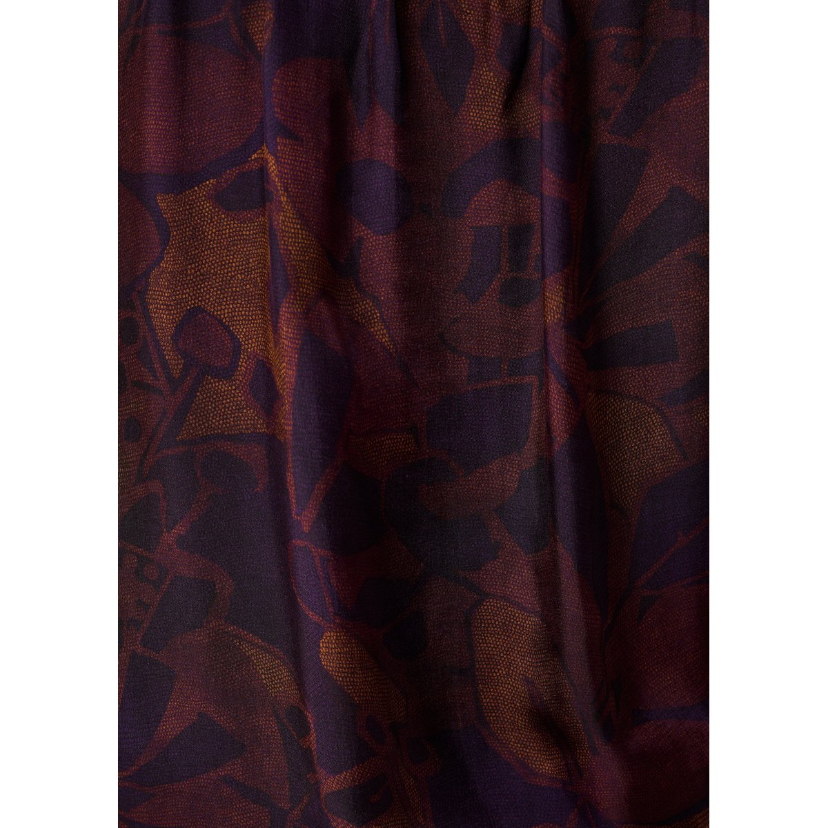 Top manches longues à imprimé floral viola/tandoori, LA FEE MARABOUTEE