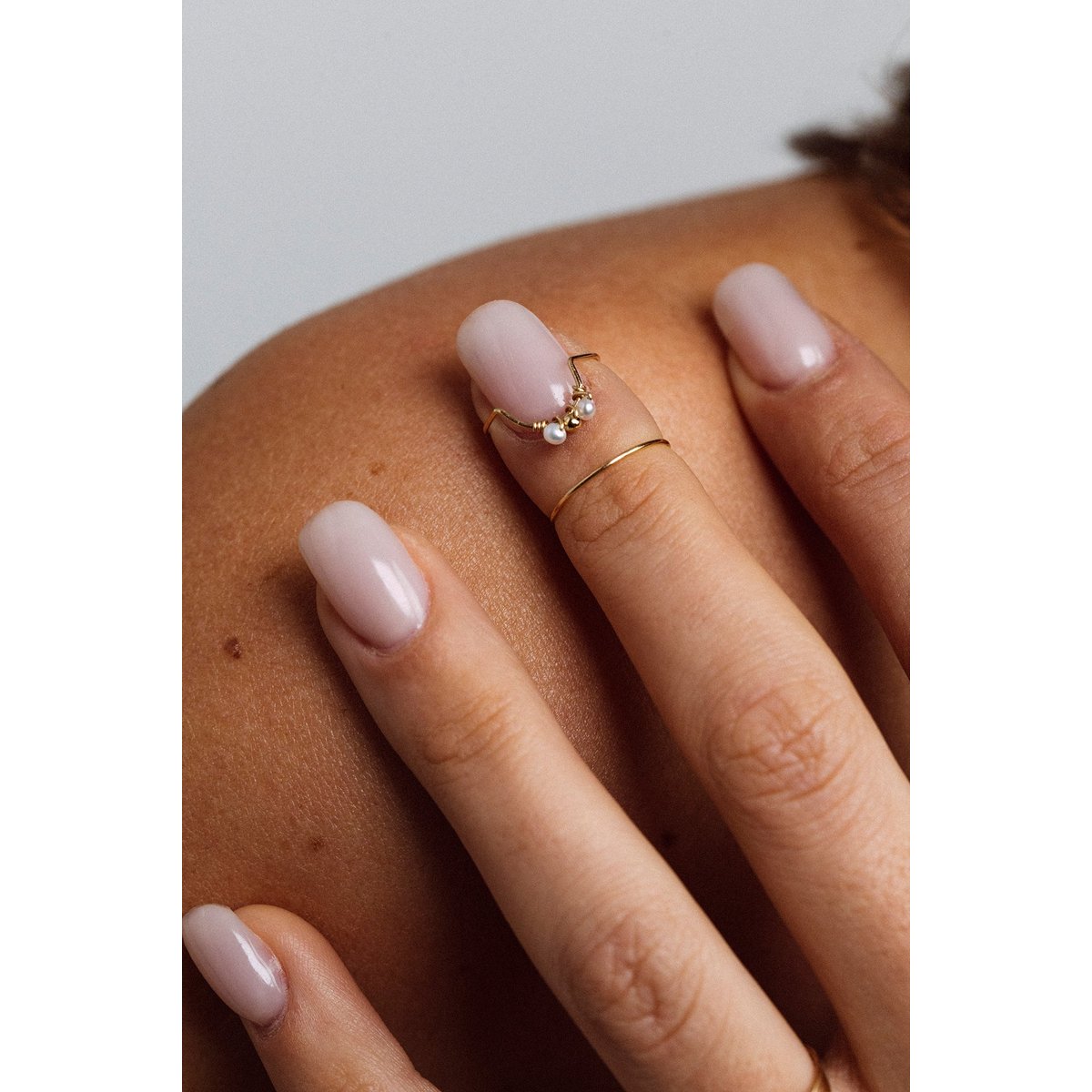 Bague d'ongle Tissage - Perle de culture perle de culture, YAY PARIS