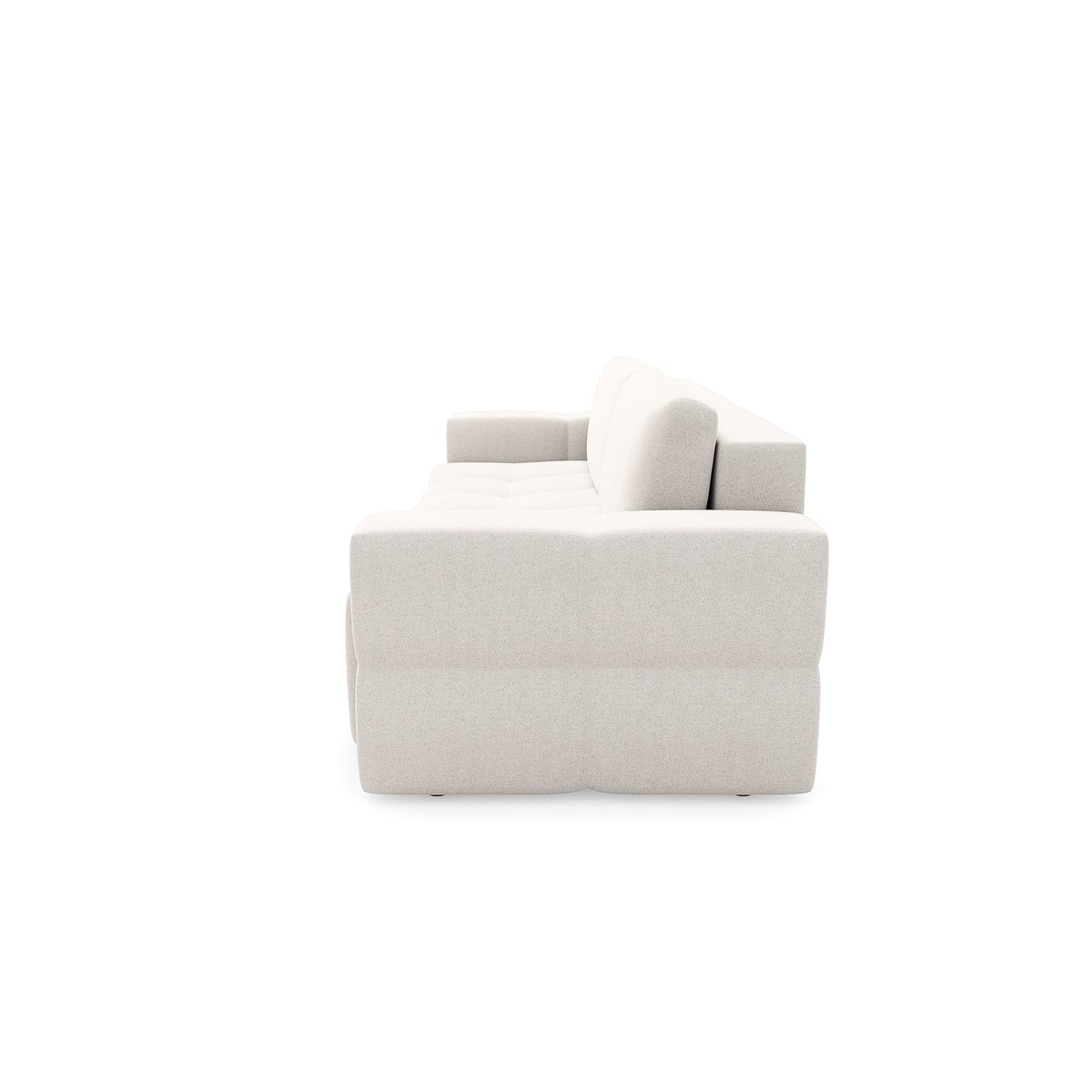 Canapé en tissu tramé GABRIEL crème, SIA HOME