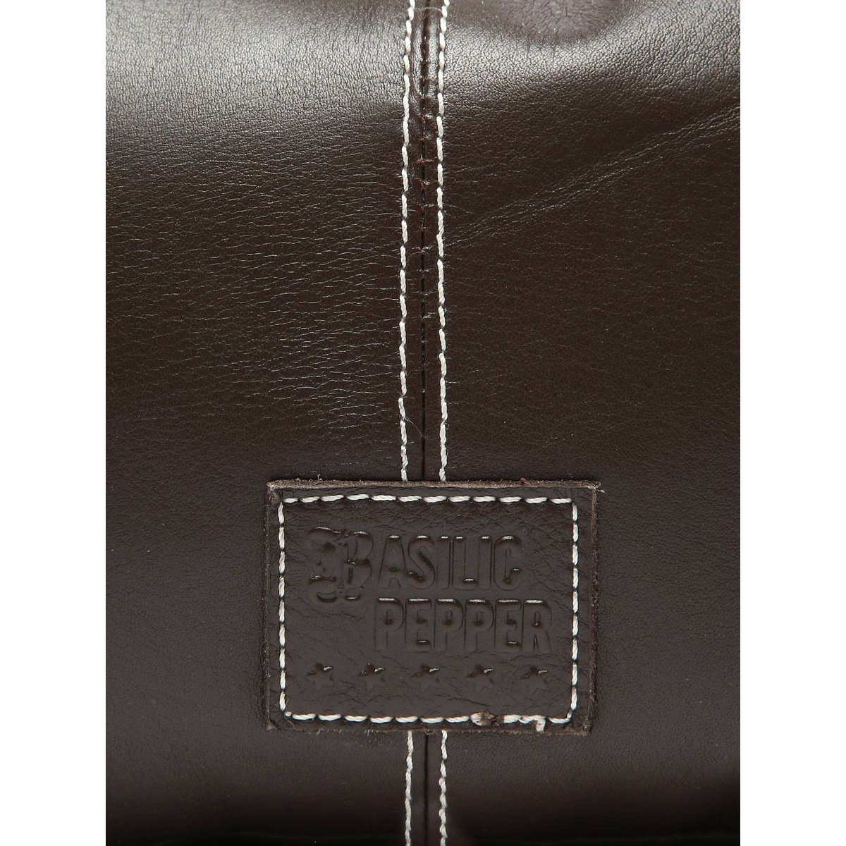 sac porté épaule Seam cuir new brown, BASILIC PEPPER