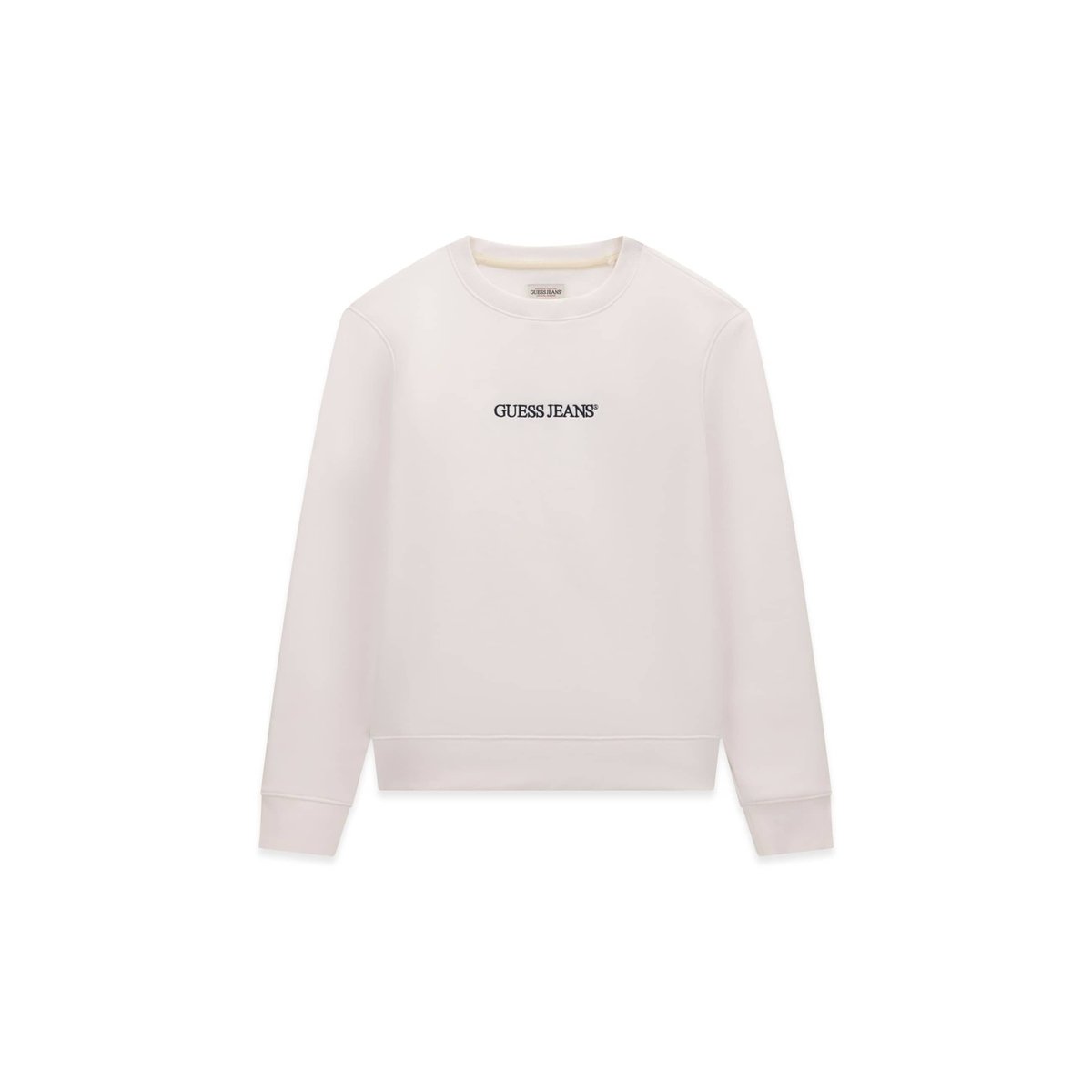 Sweat-Shirt Logo Brodé blanc, GUESS JEANS