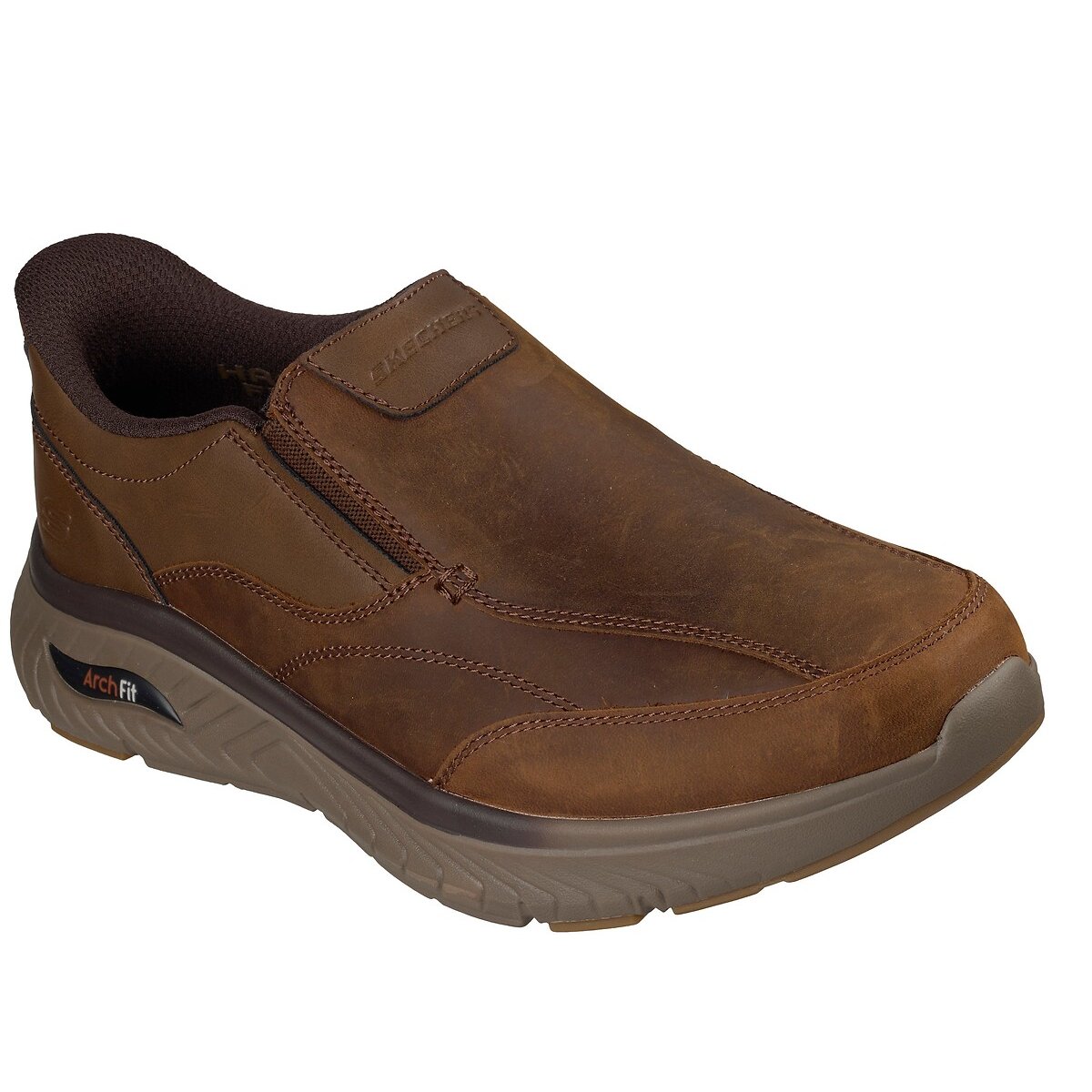 Arch Fit Crosser Oak Slip-Ins Trainers dark brown, SKECHERS