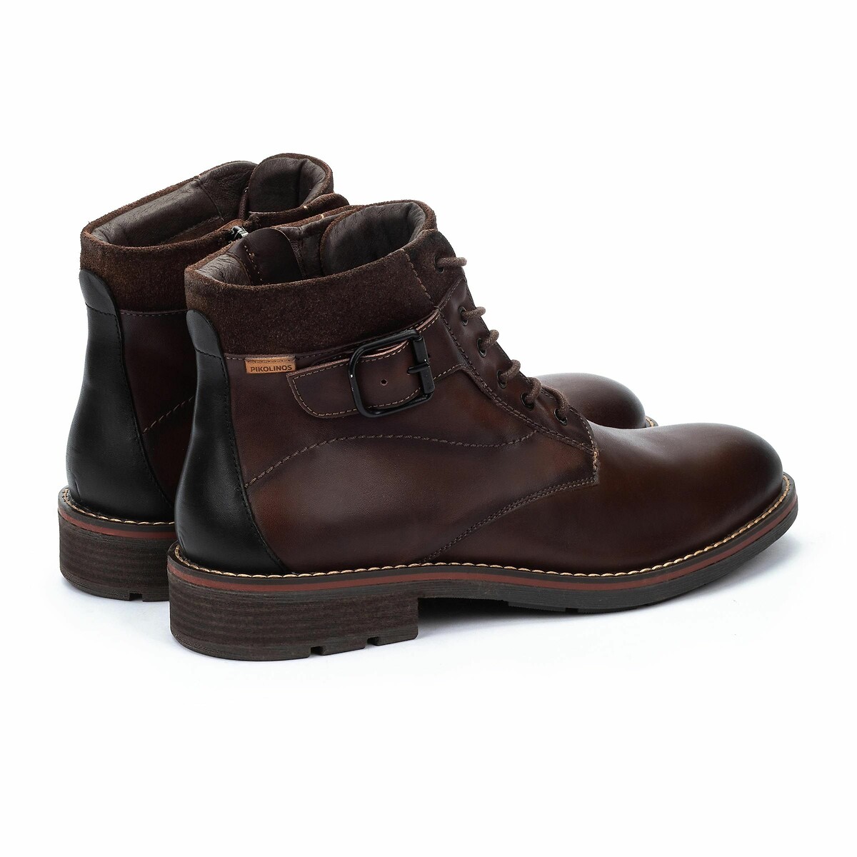 York Lace-Up Ankle Boots in Leather brown, PIKOLINOS