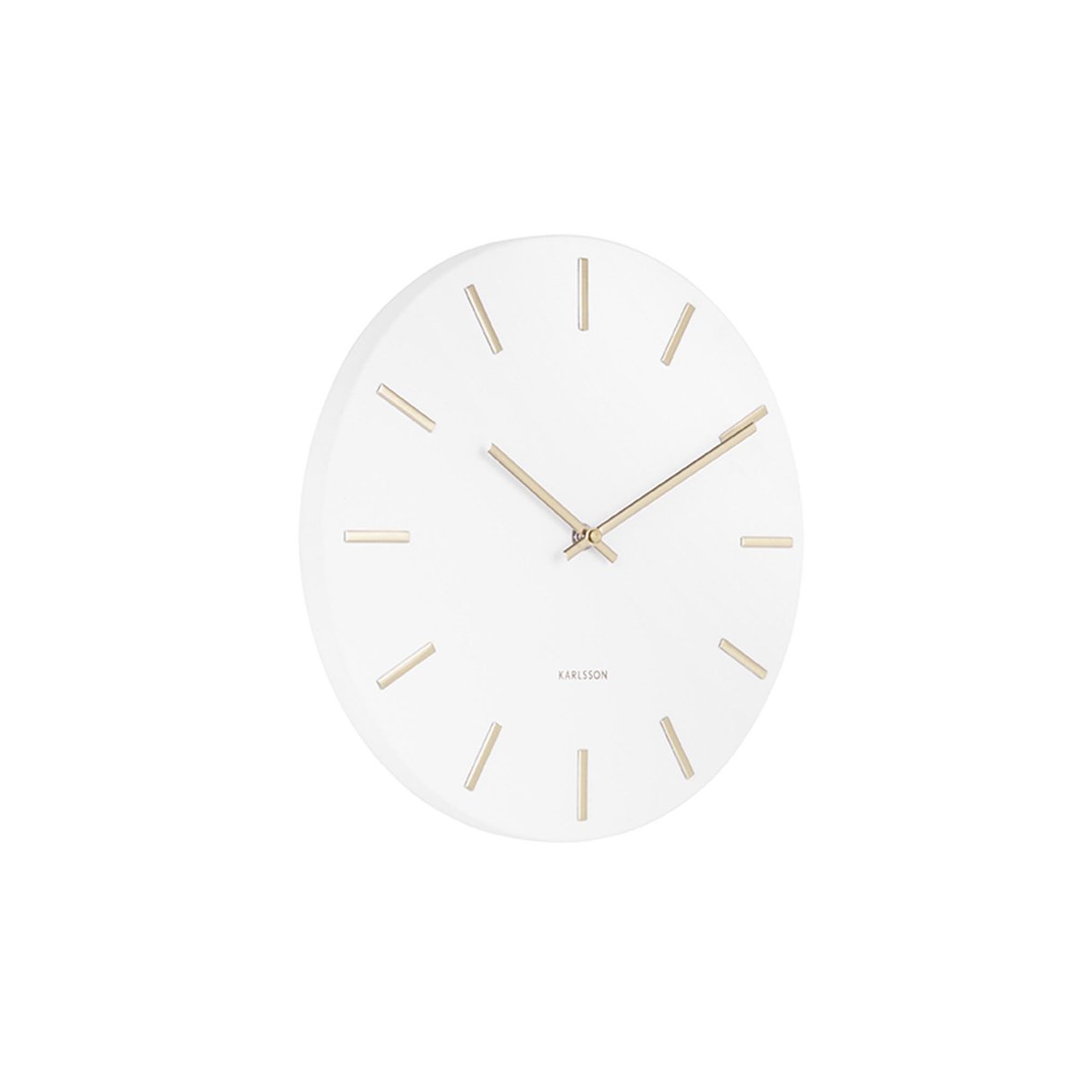 Horloge Murale Acier CHARM blanc, KARLSSON